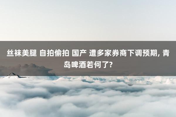 丝袜美腿 自拍偷拍 国产 遭多家券商下调预期， 青岛啤酒若何了?